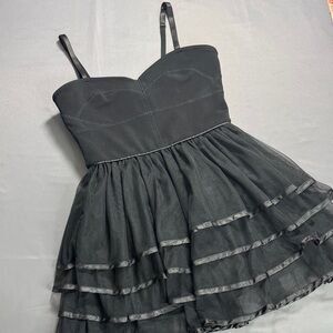 Forever 21 Black Ribbed Dress Size M